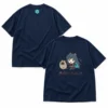 Ado x Pusheen NAKAYOSHI Chicago Lollapalooza 2026 Aftershow Pop-Up Limited Edition Navy Two-Sided T-Shirt