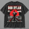 Bob Dylan EU UK Tour 2026 Arena Stozice Ljubljana November 9 Black Acid Washed T-Shirt
