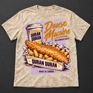 Duran Duran Danse Macabre Halloween Party At The O2 London England United Kingdom On October 31, 2026 Merch Acid Washed T-Shirt