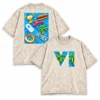 GTA 6 Leon Keer Seven Sins Wynwood Walls Miami 2026 Two Sided Acid Washed T-Shirt