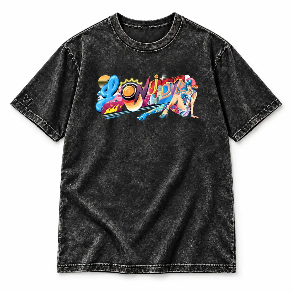 GTA 6 Tristan Eaton Leonida Wynwood Walls Miami 2026 Acid Washed T-Shirt