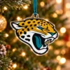 Jacksonville Jaguars NFL Jaguar Head Logo Christmas Custom Shape Acrylic Ornament