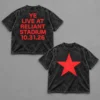 Kanye West YE Live at Reliant Stadium October 31 2026 Black Acid Washed T-Shirt Merch