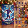 Lamine Yamal FC Barcelona Spain Football Collage Christmas 2026 Advent Calendar