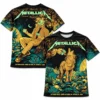 Metallica Wolf And Skeleton Las Vegas Sphere 2026 Two Sided 3D All Over Print T Shirt