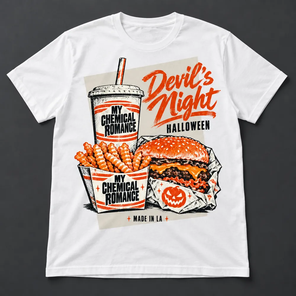 My Chemical Romance Devils Night And Halloween At Hollywood Bowl Los Angeles California United States On October 30 And 31, 2026 Merch T-Shirt