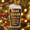 Noah Kahan The Great Divide Tour Dublin 3Arena 2026 Stout Pint Custom Shape Acrylic Christmas Ornament
