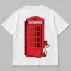 Noah Kahan The Great Divide Tour at The O2 London United Kingdom on November 13, 14 and 17, 2026 Merch Telephone Box Fox White T-Shirt