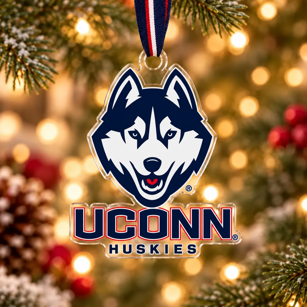 UConn Huskies NCAA Custom Shape Acrylic Ornament Christmas Holiday Fan Gift