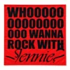 Red Jennie BLACKPINK Coachella Who Wanna Rock With Jennie bandana flat lay