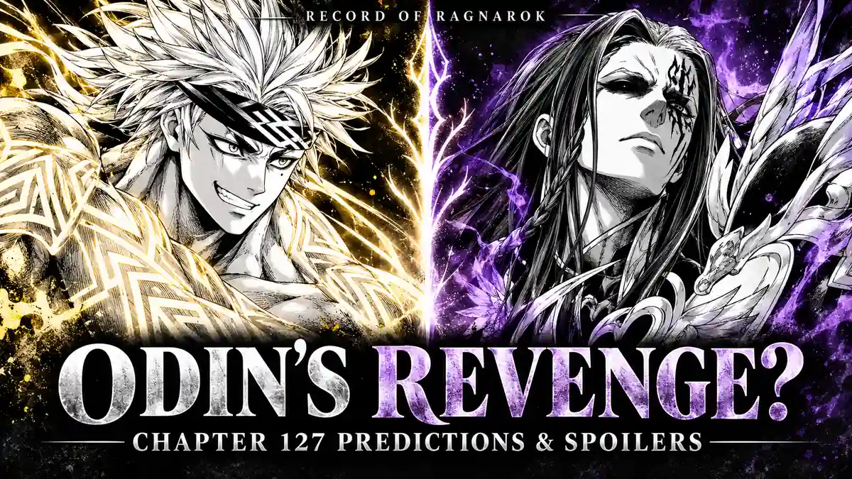 Sakata Kintoki and Odin in a Record of Ragnarok Chapter 127 predictions and spoilers banner