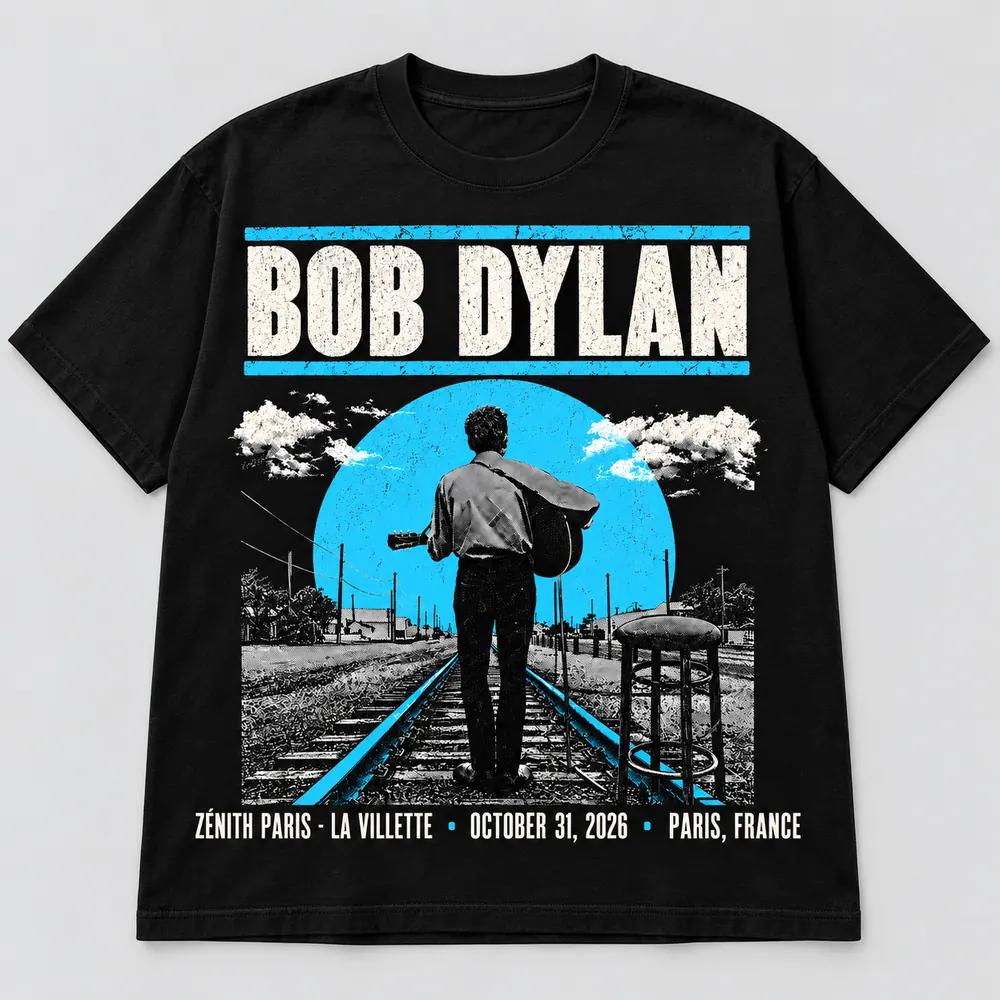product 7 bob dylan zenith paris la villette paris france october 31 2026 black t shirt
